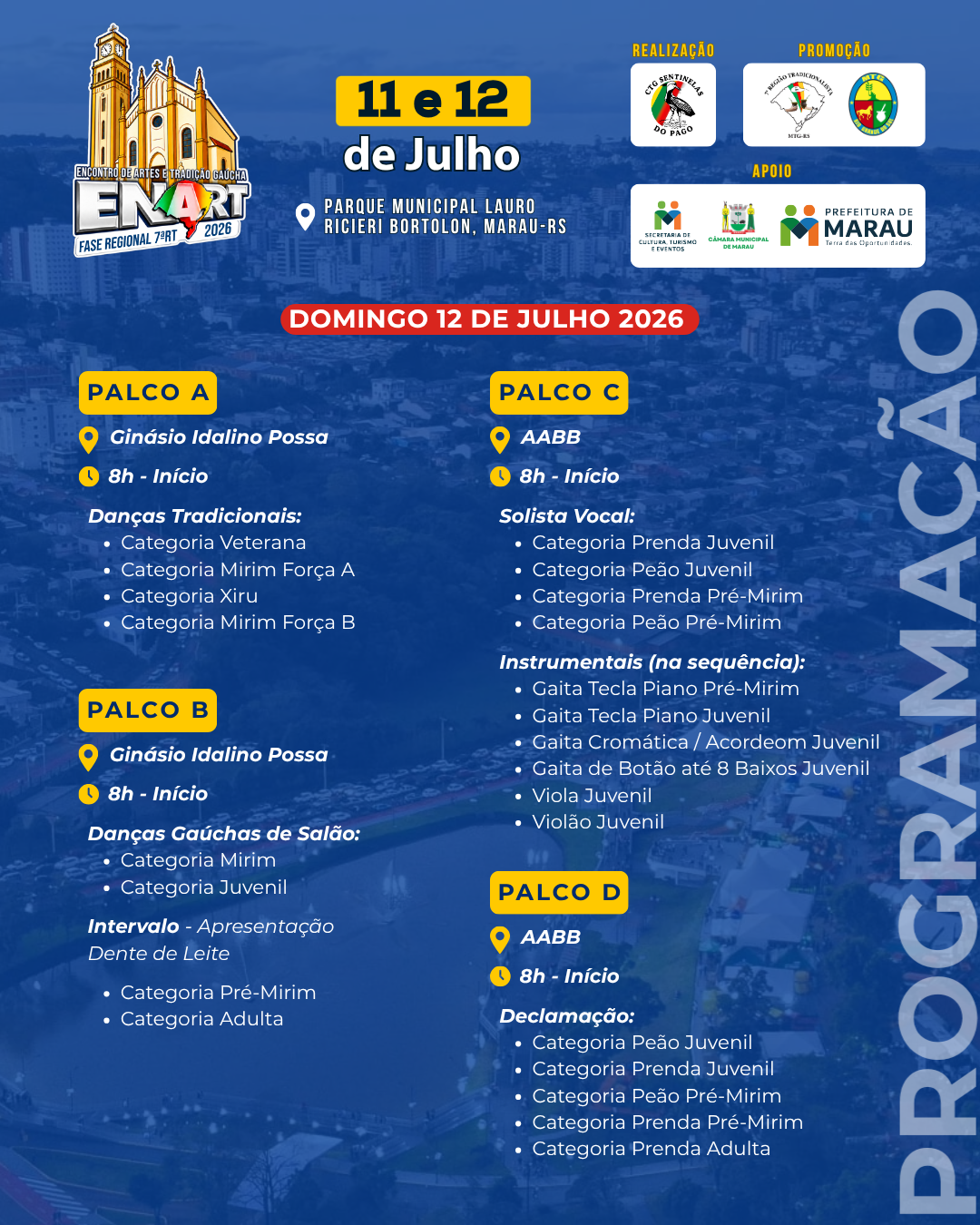Programação de Domingo